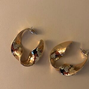 DANNIJO Gold Statement Twist Hoops